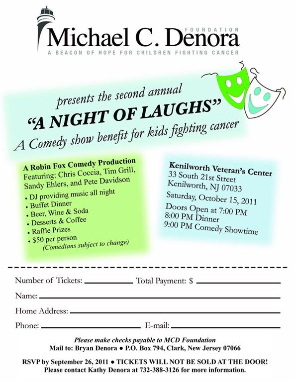 Join us for the second annual “A Night of Laughs”